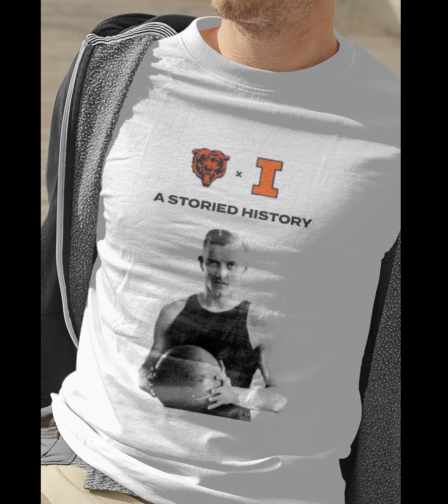 Chicago Bears Illinois Fighting Illini George Halas Storied History T-Shirt