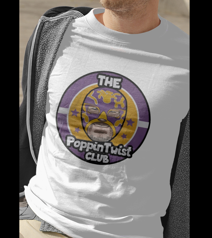 THE PoppinTwist Club Purple Masked Wrestler T-Shirt