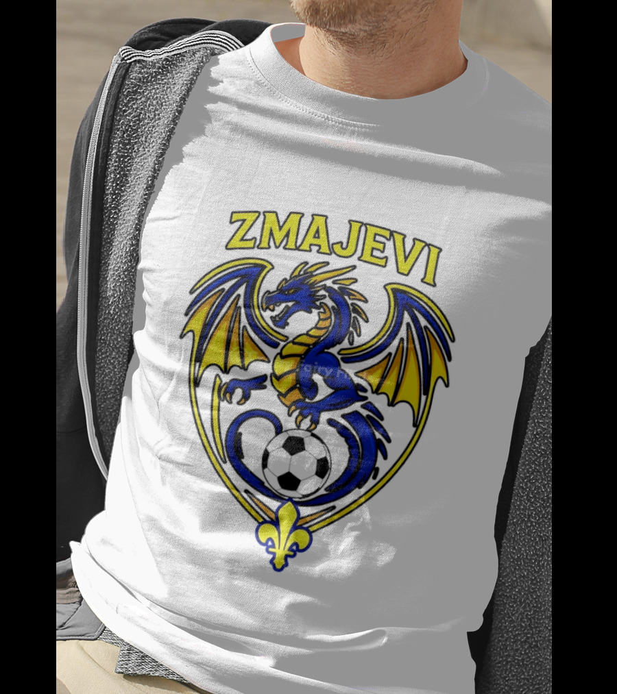 Zmajevi Bosnian Soccer Bosanski Zmajevi Dragon Crest World Cup 2026 T-Shirt