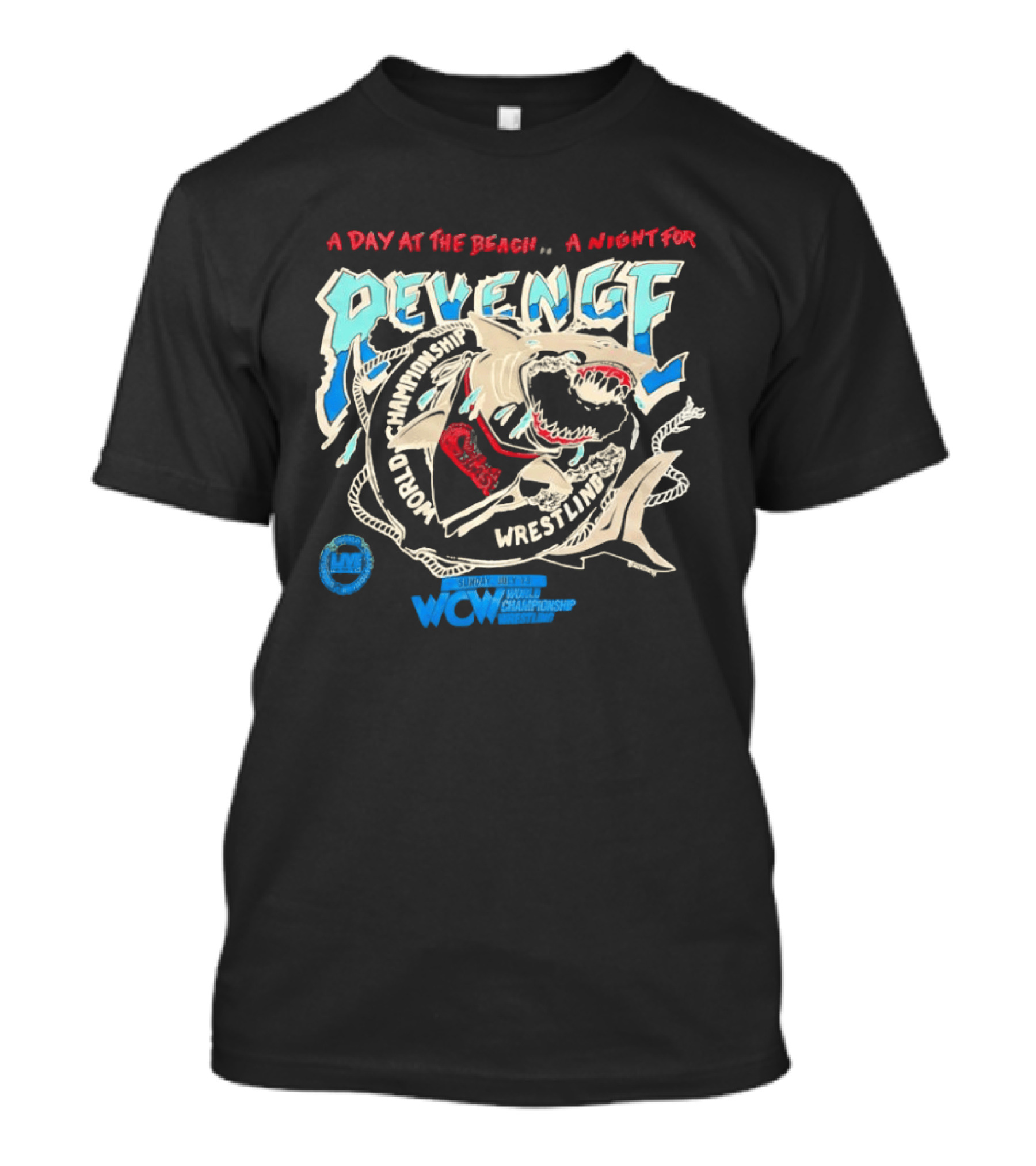 WCW 1997 Bash At The Beach Revenge Wrestling T-Shirt