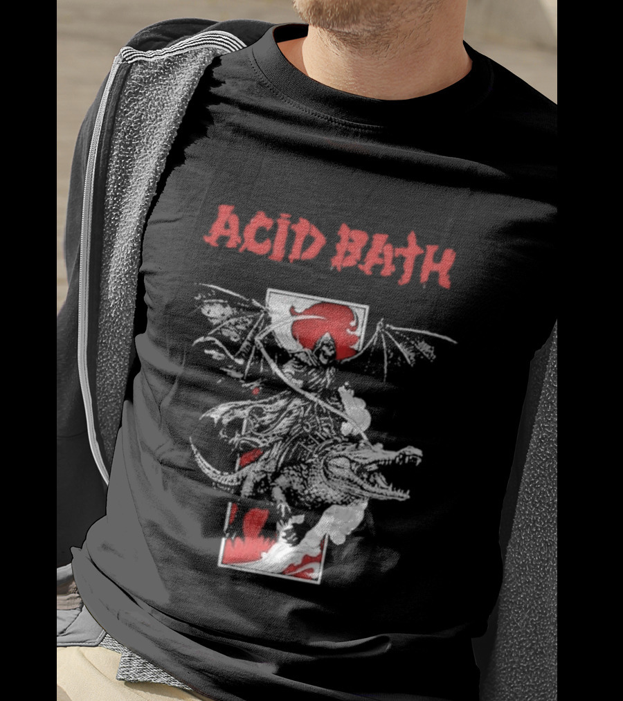 Acid Bath Band Red Alligator Wall T-Shirt