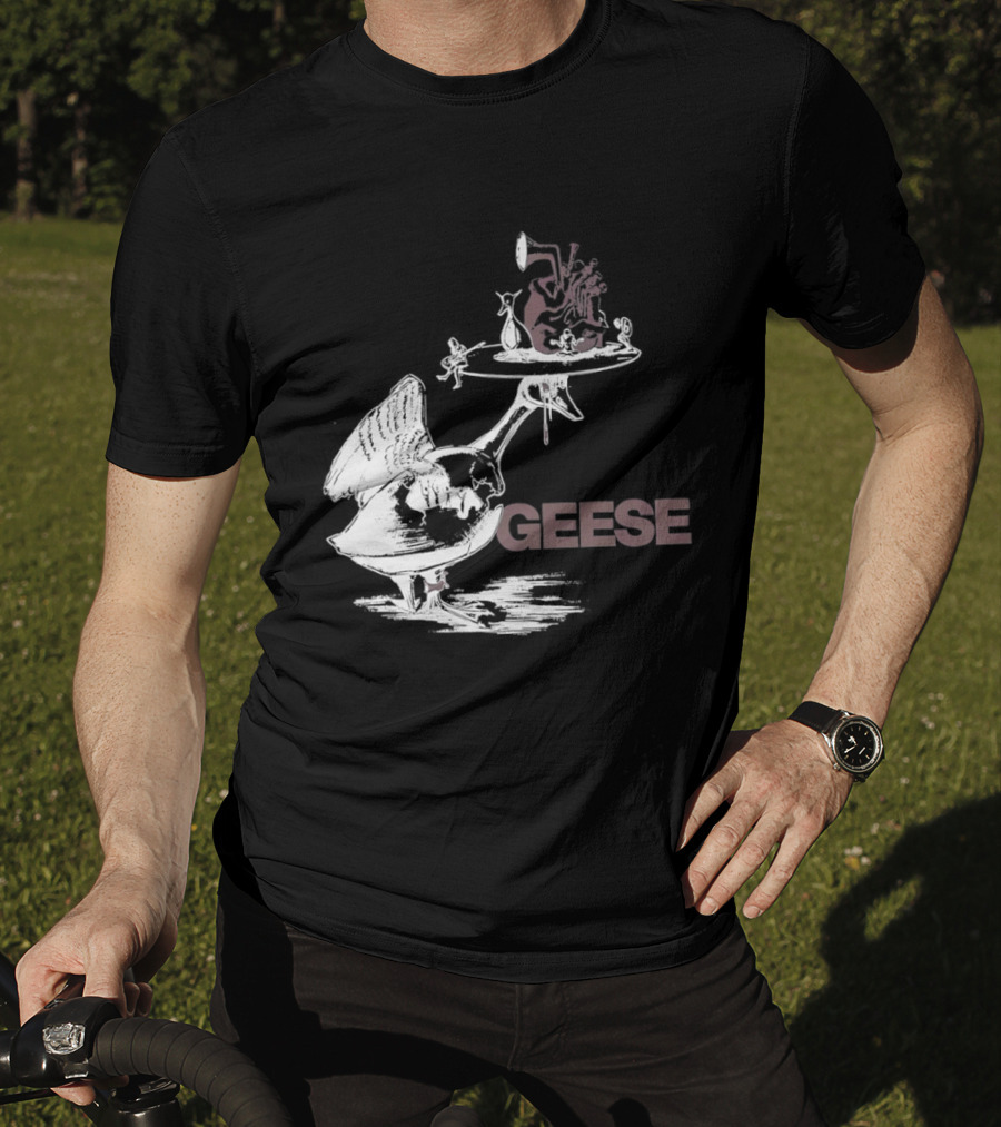 Geese Heart Platter Goose Head T-Shirt