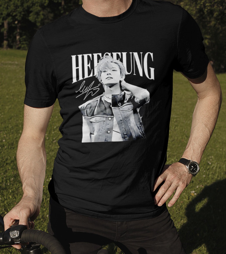 Heeseung ENHYPEN Signature Style Retro Look T-Shirt