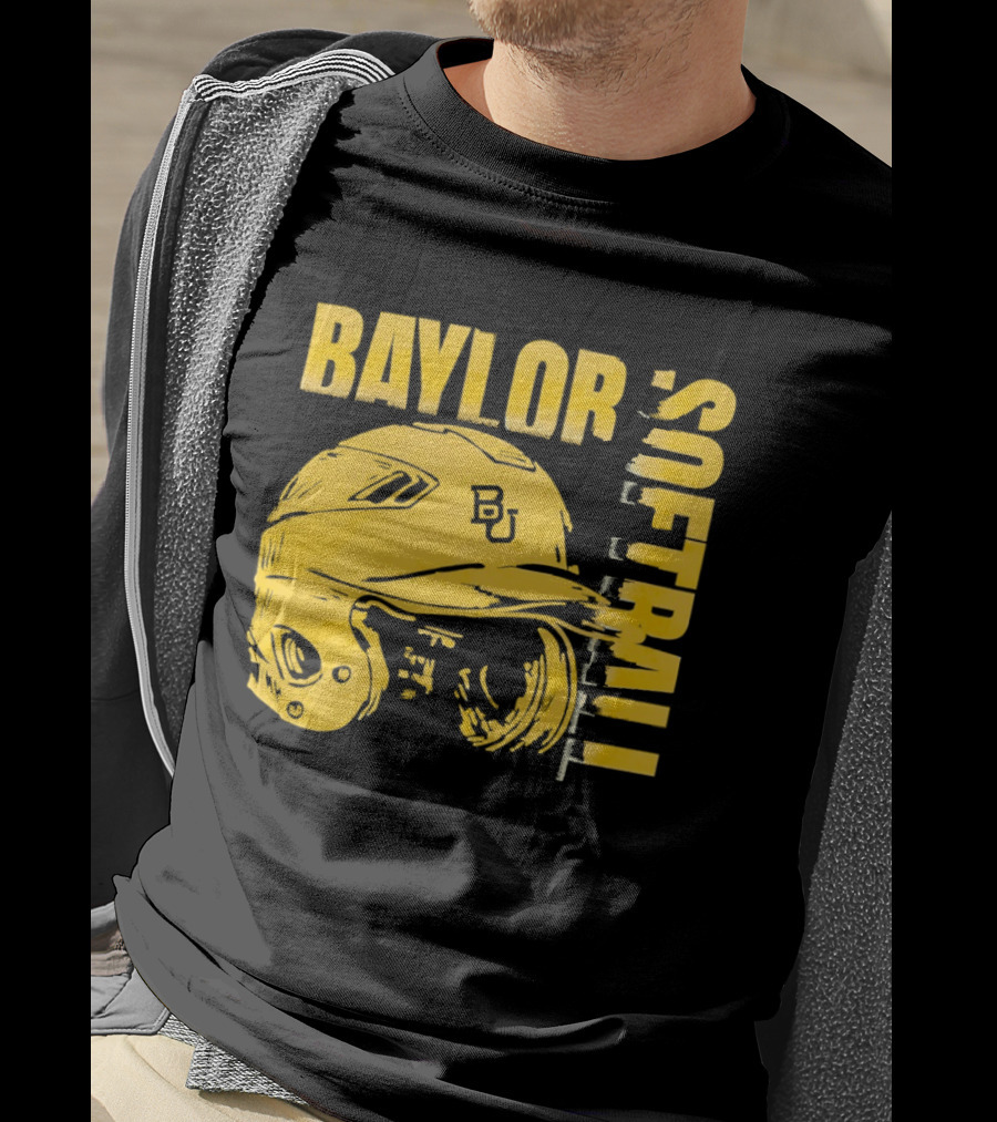 Baylor Softball BU Helmet T-Shirt