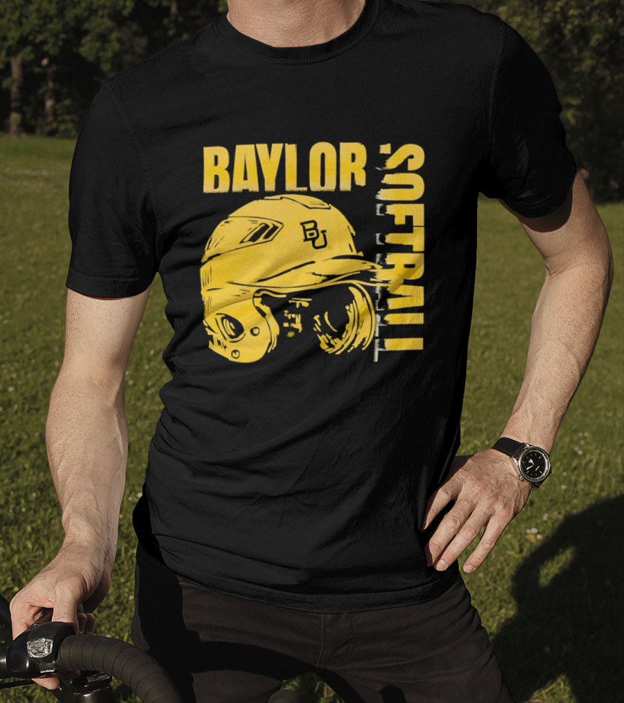 Baylor Softball BU Helmet T-Shirt