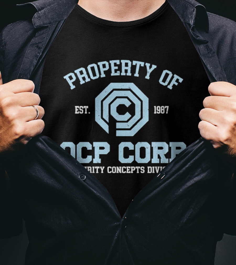 Property Of OCP Corp Security Concepts Division Est 1987 RoboCop Omni Consumer Products T-Shirt
