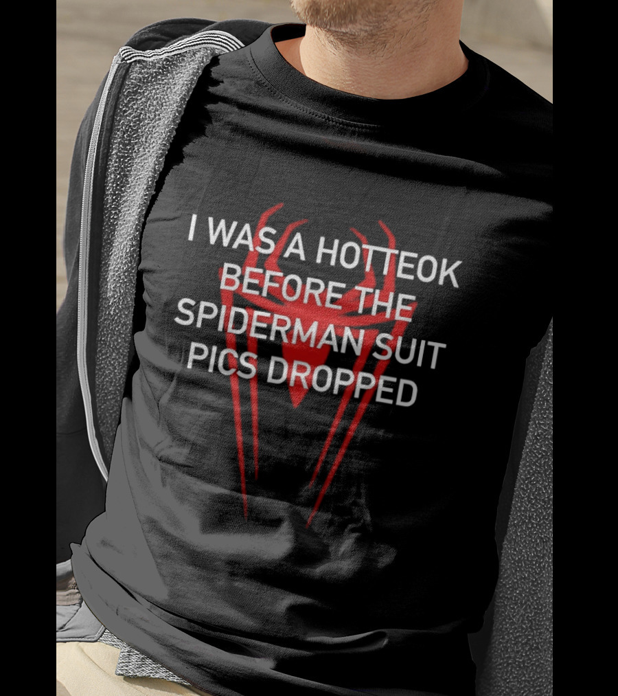 I Was A Hotteok Before The Spiderman Suit Pics Dropped Red Spider T-Shirt