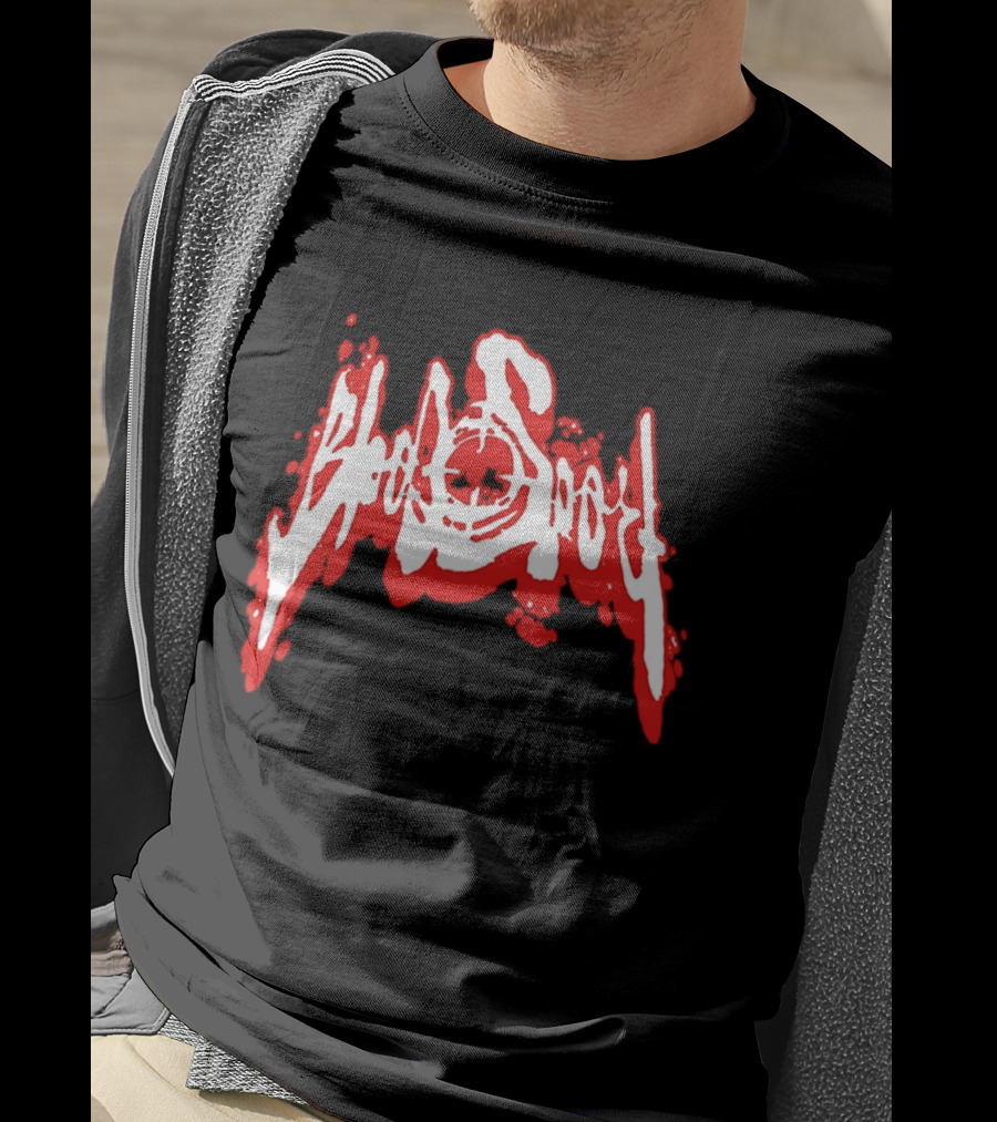 Bloodsport Distressed Font Red T-Shirt