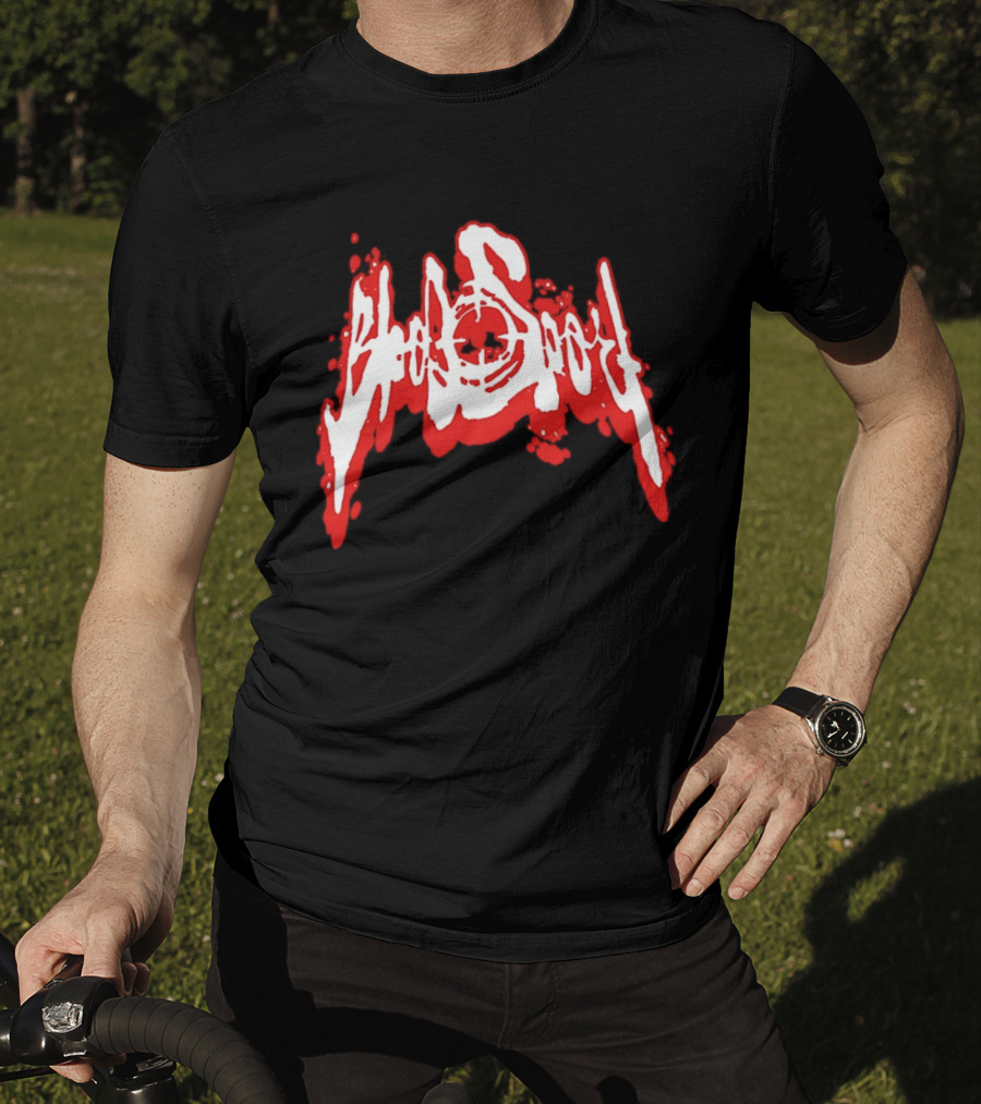 Bloodsport Distressed Font Red T-Shirt