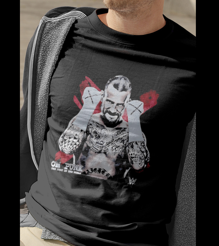 CM Punk Best In The World WWE Wrestling Icon Tattoo T-Shirt