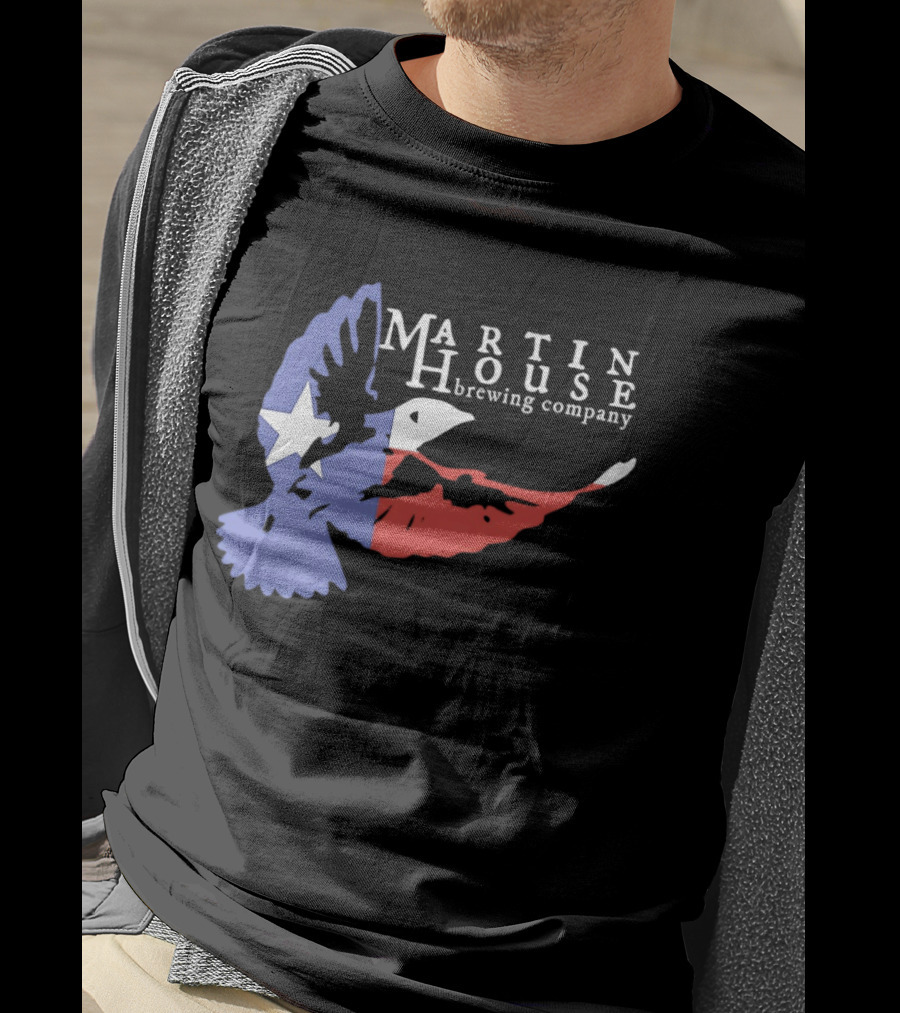Martin House Brewing Company Texas Flag Bird T-Shirt