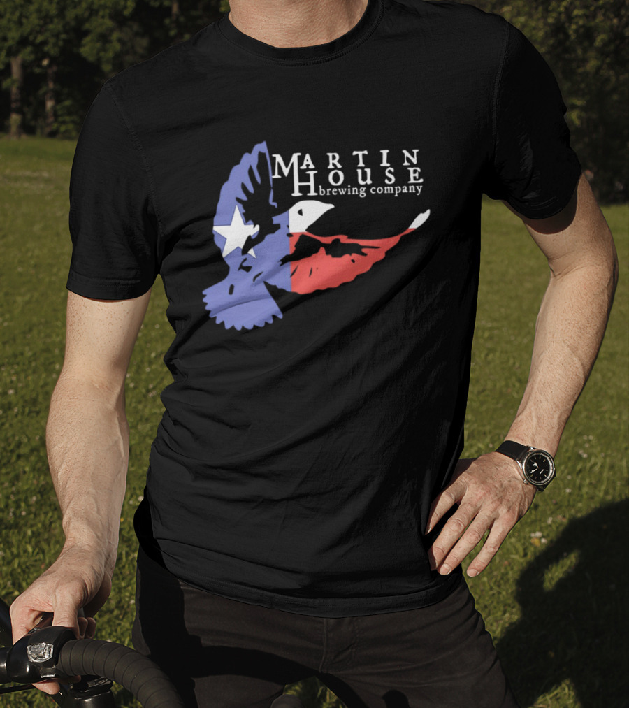 Martin House Brewing Company Texas Flag Bird T-Shirt