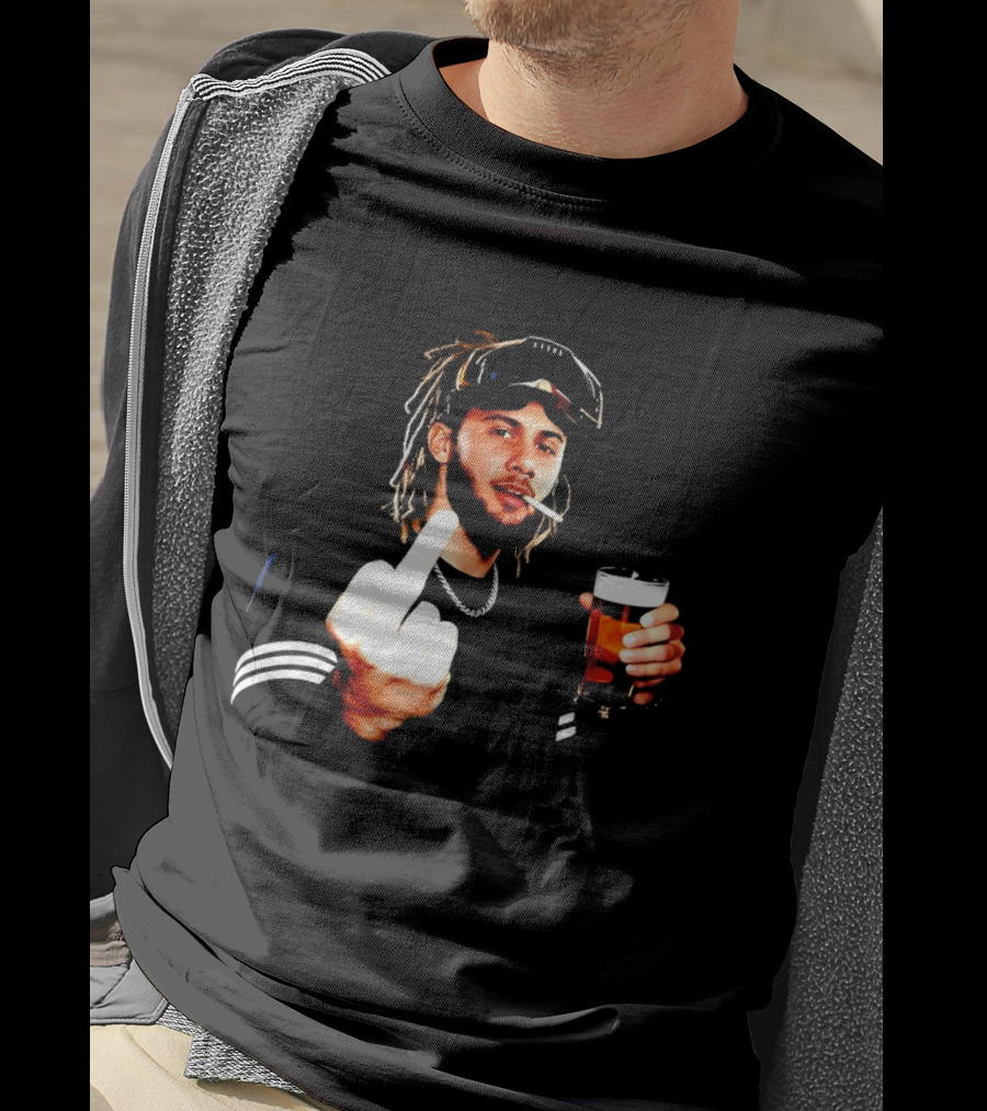 Fernando Tatis Jr Middle Finger Drinking Beer And Smoking T-Shirt