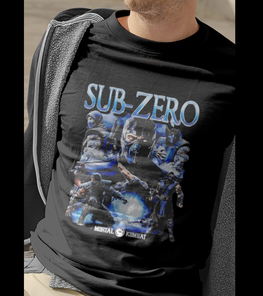 Mortal Kombat Sub Zero Iconic Character Collage T-Shirt