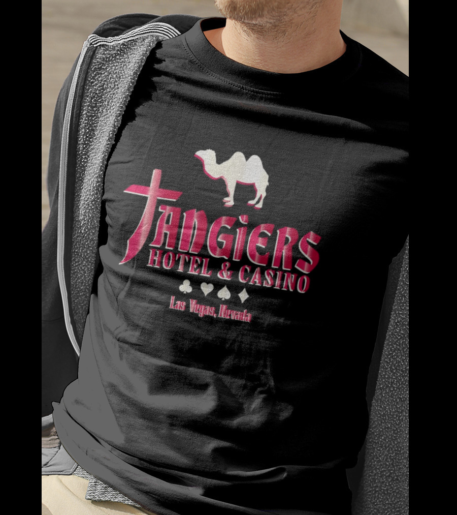 Tangiers Hotel And Casino Las Vegas Nevada Camel Logo Playing Cards T-Shirt