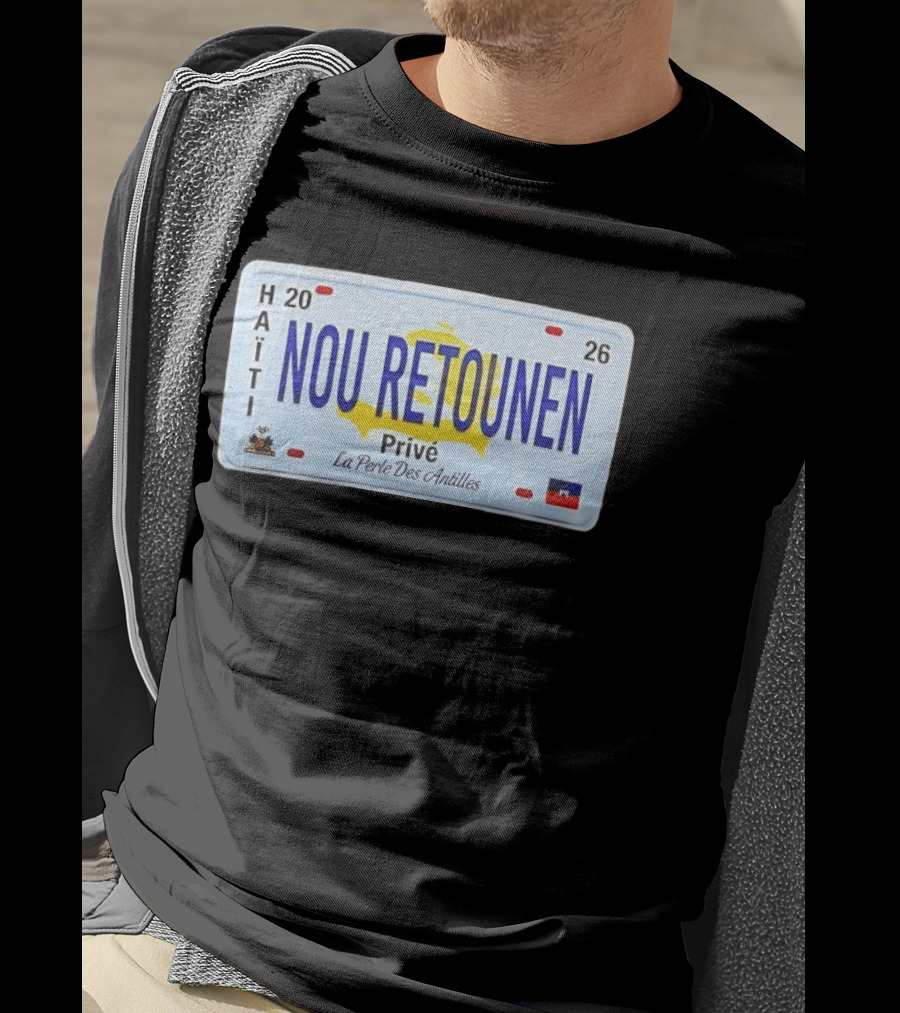 Haïti Nou Retounen Prive 2026 La Perle Des Antilles T-Shirt