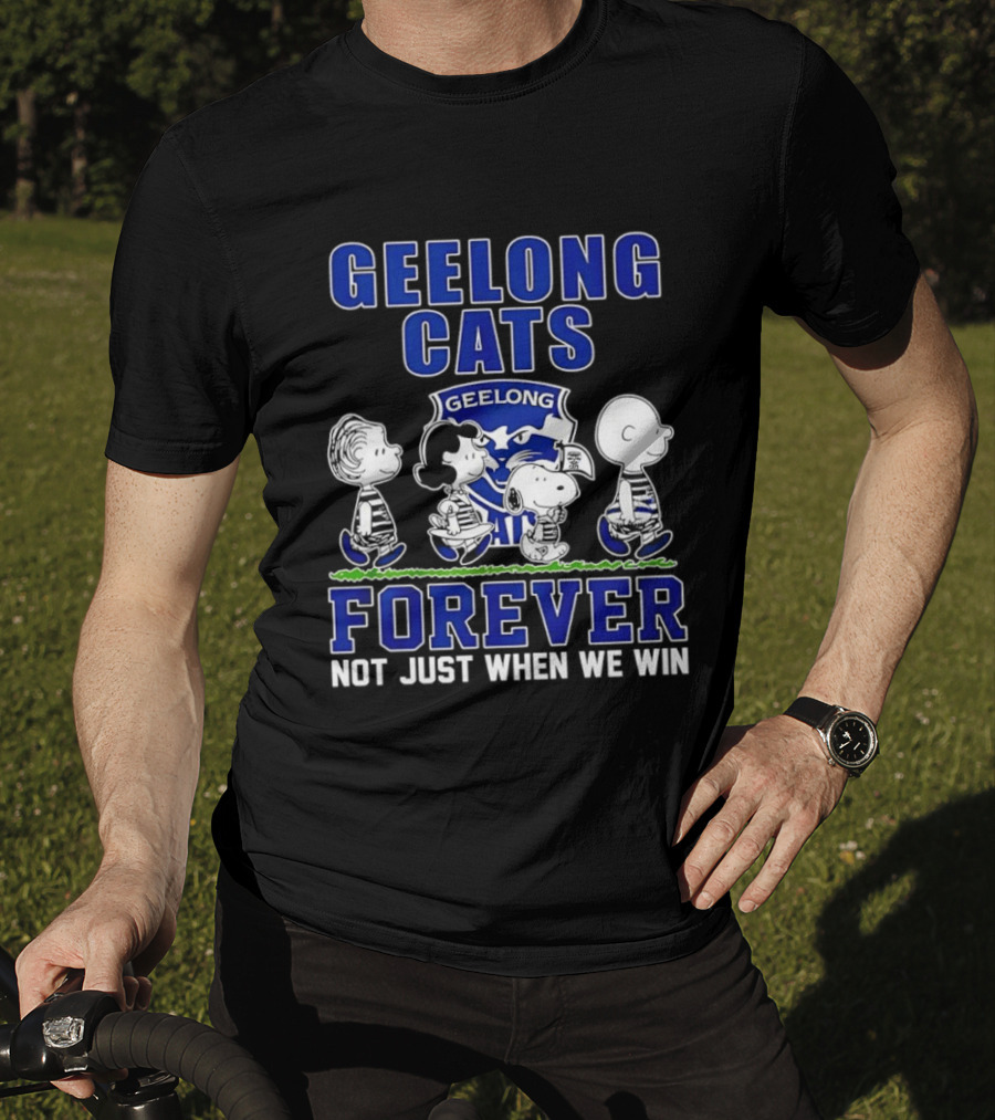 Geelong Cats Peanuts Forever Not Just When We Win T-Shirt