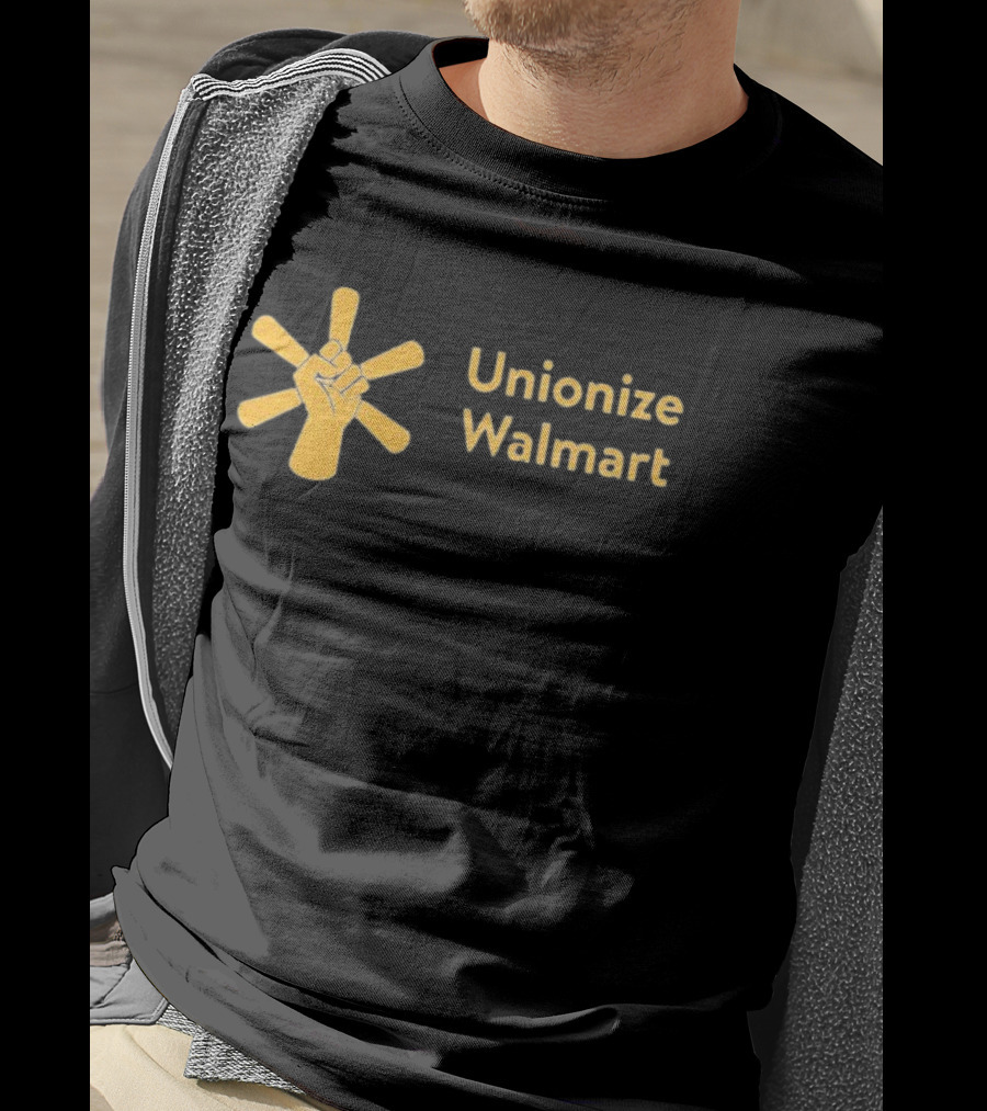 Unionize Walmart Fist Symbol Worker Solidarity Campaign T-Shirt