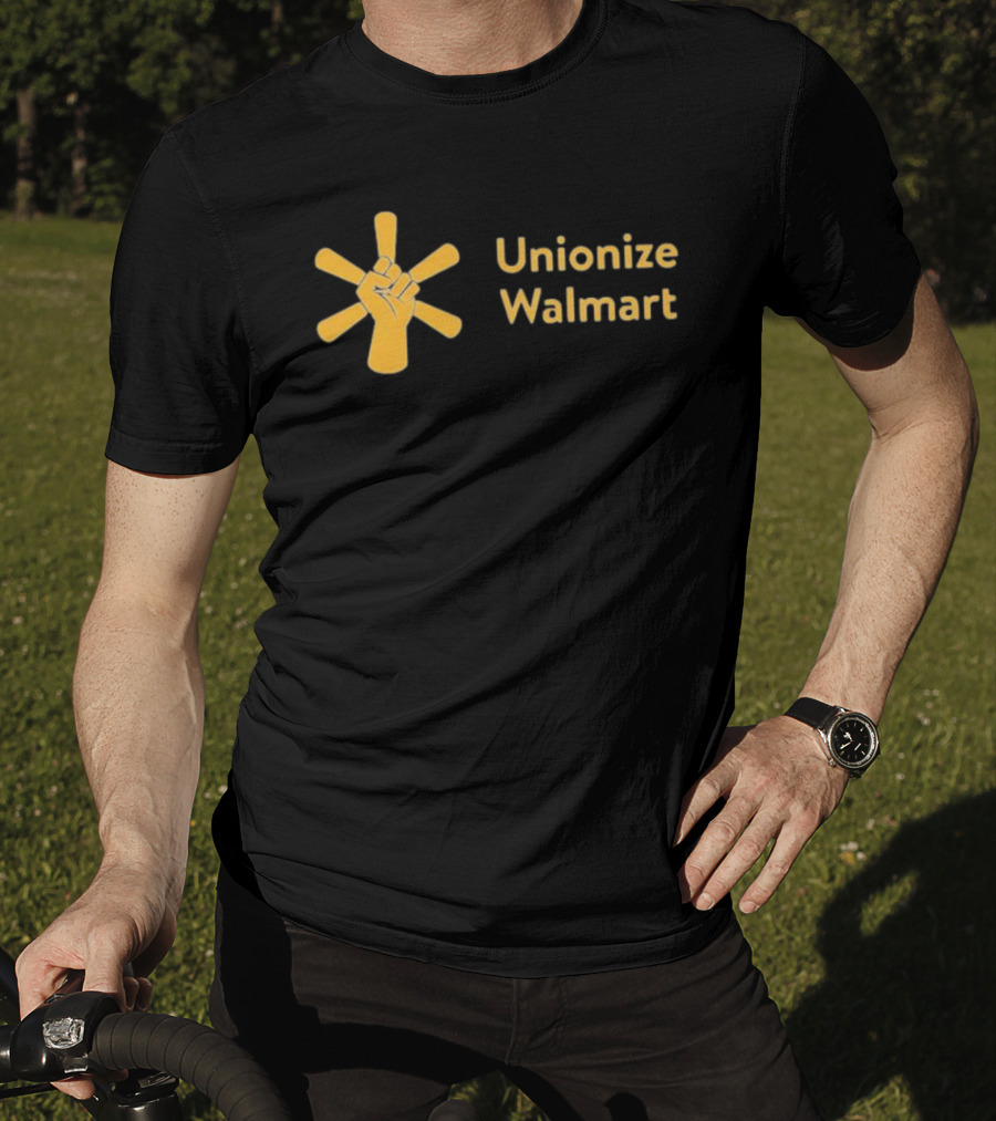 Unionize Walmart Fist Symbol Worker Solidarity Campaign T-Shirt