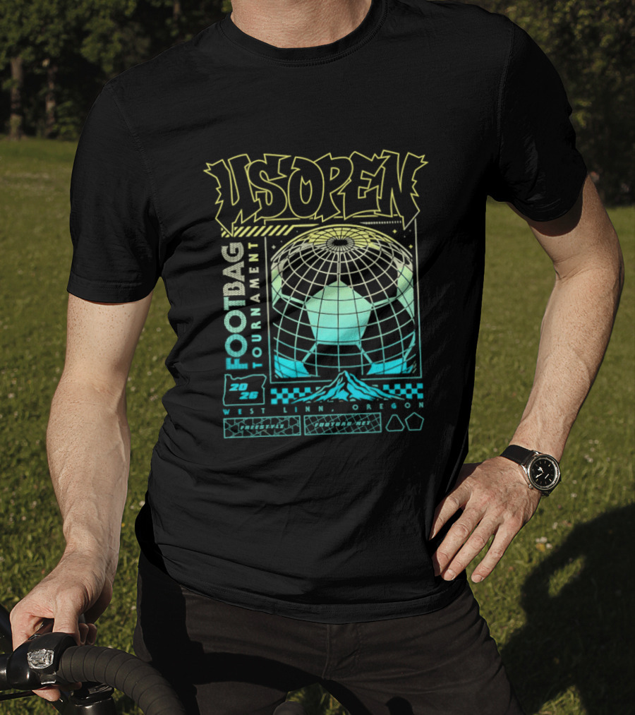 US Open Footbag Tournament 2026 West Linn Oregon Event T-Shirt