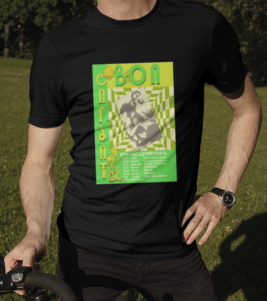 Bon Enfant Spectacles Printemps 2026 Tour Verdun Montréal Sherbrooke Warwick Toronto Gatineau Lavaltire T-Shirt