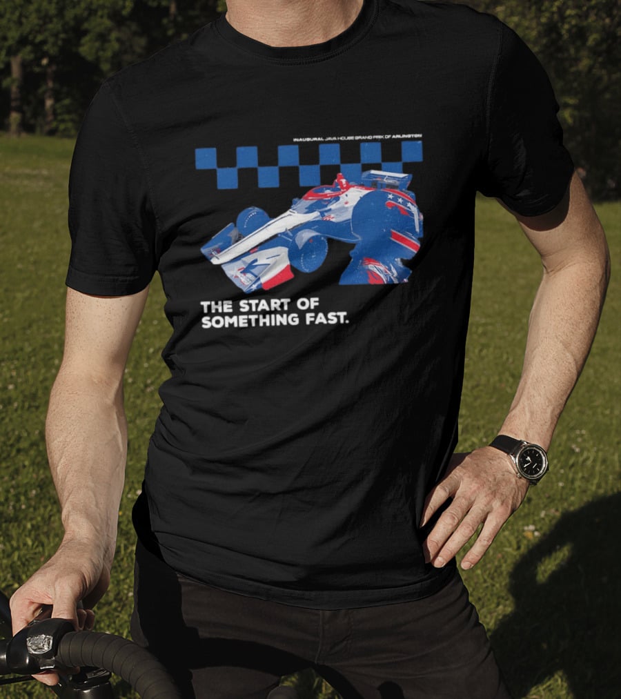Java House GPA The Start Of Something Fast Racing Car T-Shirt
