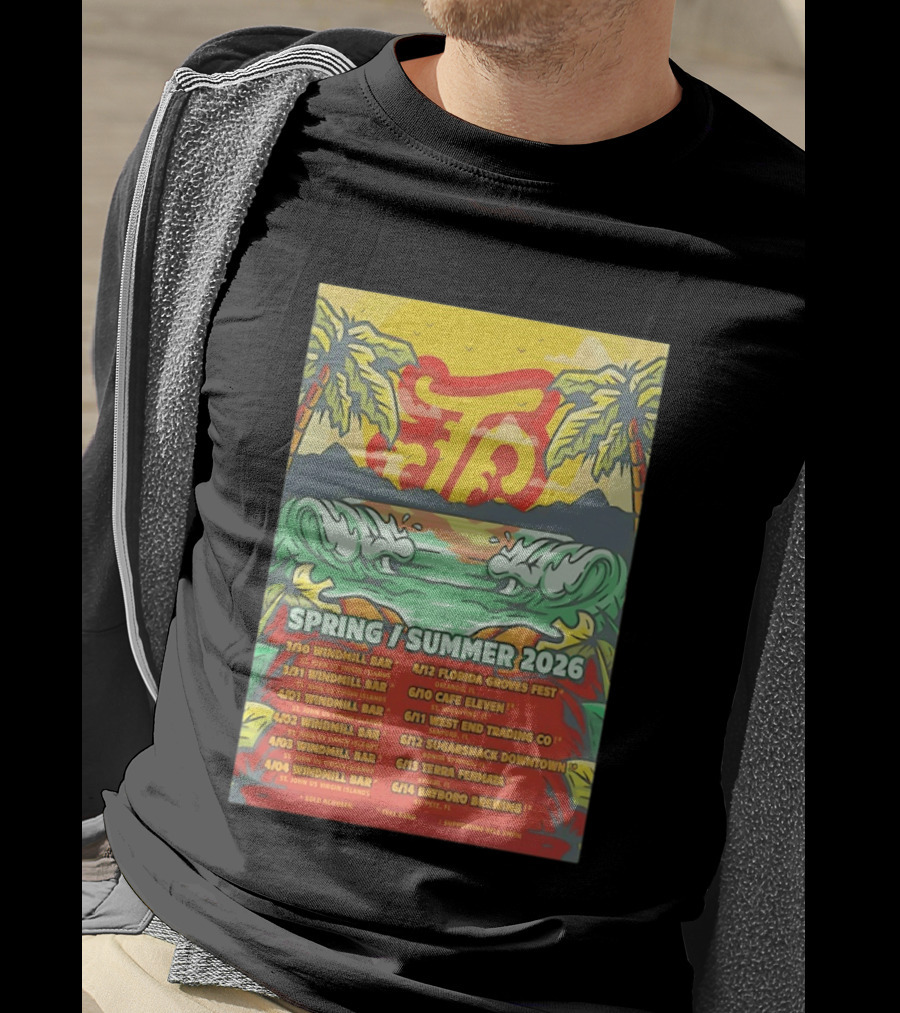 Joey Calderaio Spring Summer 2026 Tour Dates And Locations T-Shirt