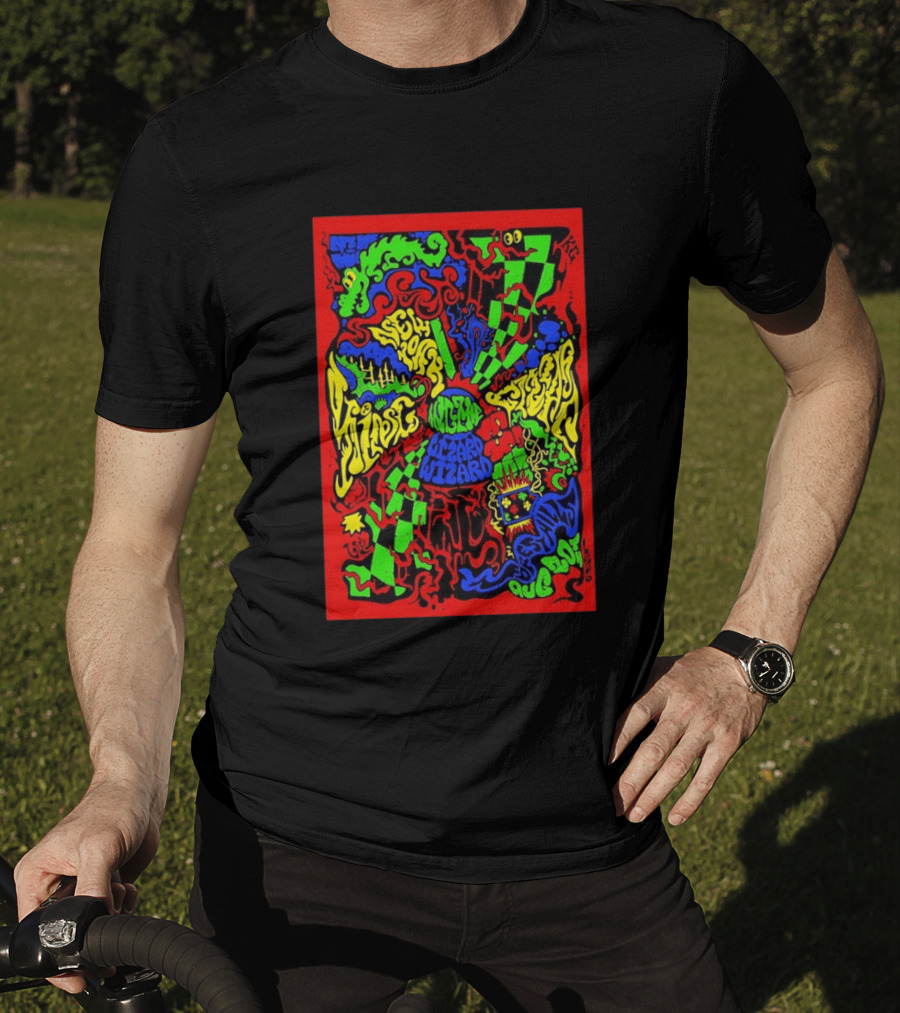 King Gizzard And The Lizard Wizard New York Forest Hills 8 20 2026 Psychedelic T-Shirt