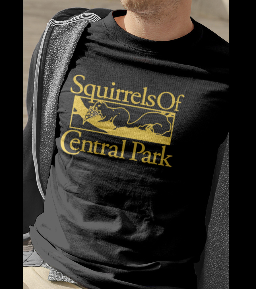 Squirrels Of Central Park Eating Pizza T-Shirt