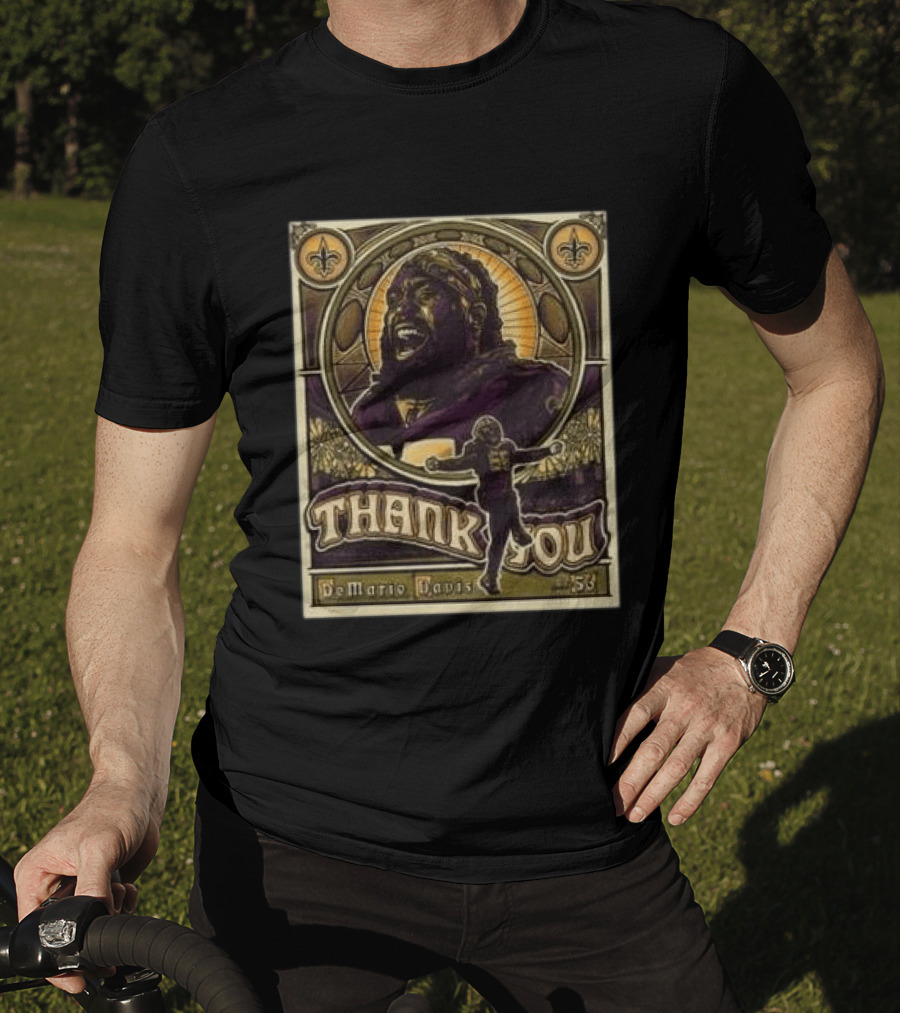 New Orleans Saints Thank You Demario Davis #56 T-Shirt