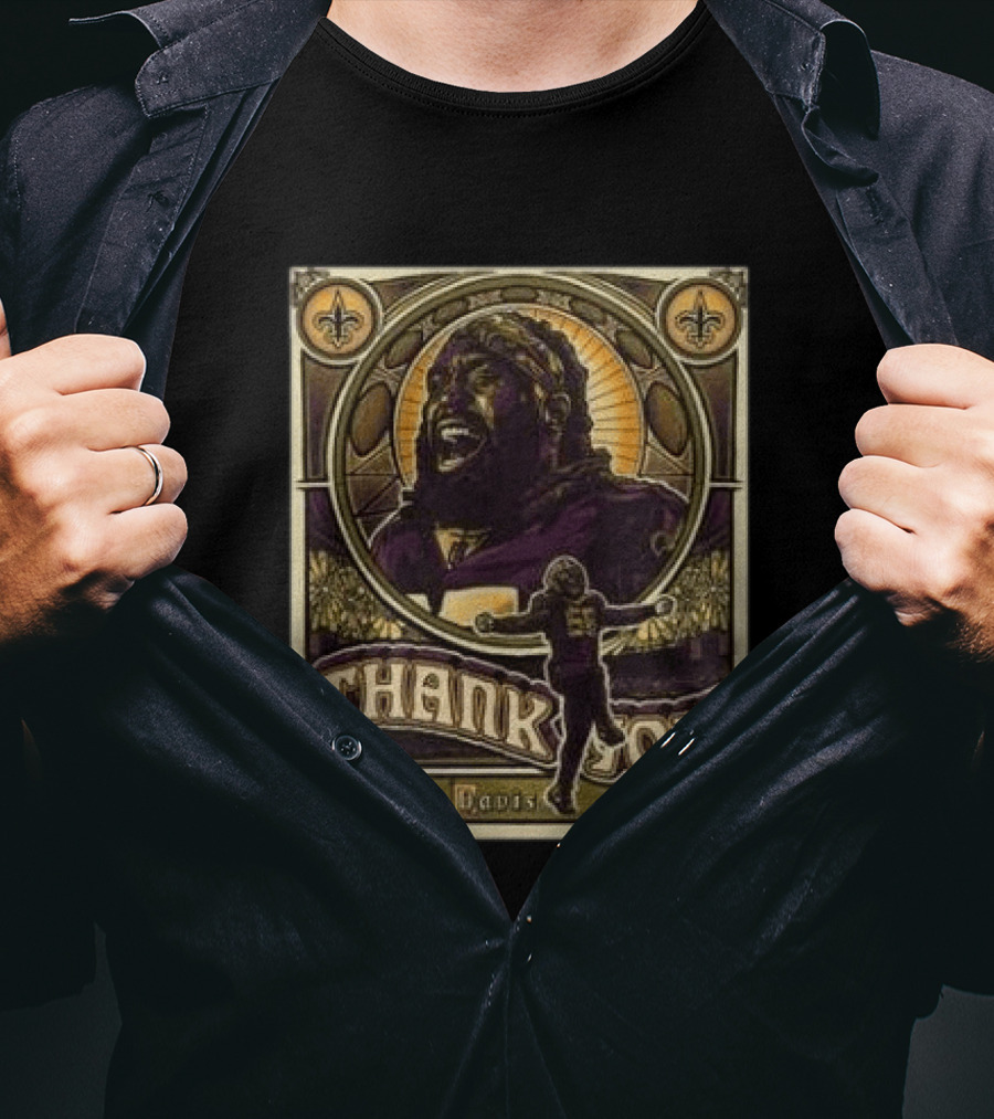 New Orleans Saints Thank You Demario Davis #56 T-Shirt