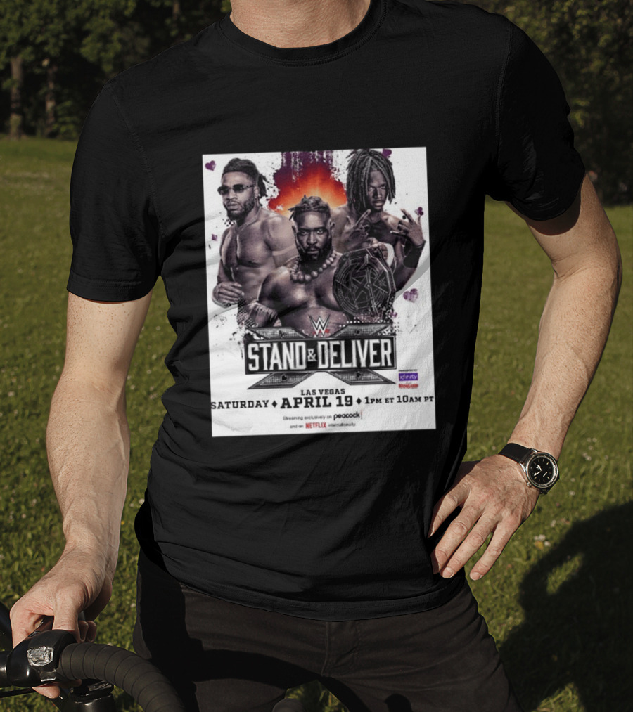Trick Williams Jevon Evans WWE Stand And Deliver Las Vegas April 19 2025 Event T-Shirt
