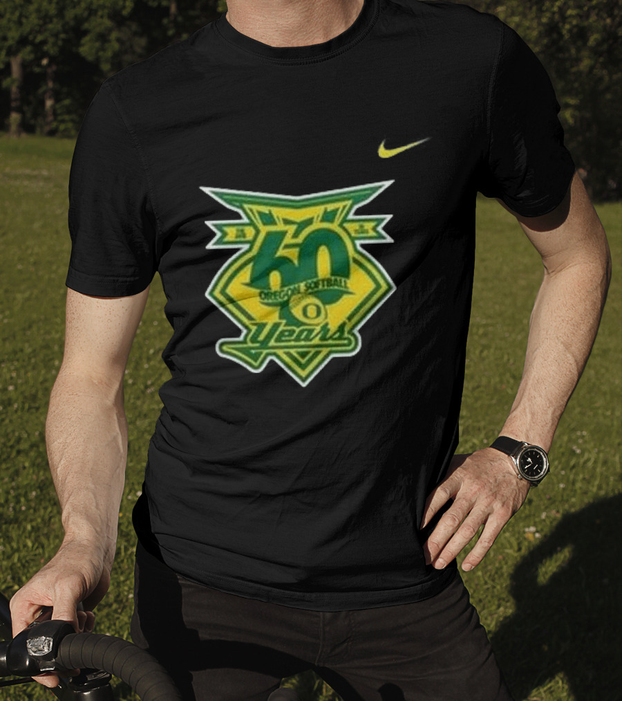 Oregon Ducks 60 Years Softball Anniversary Coach Melyssa Lombardi 2026 T-Shirt