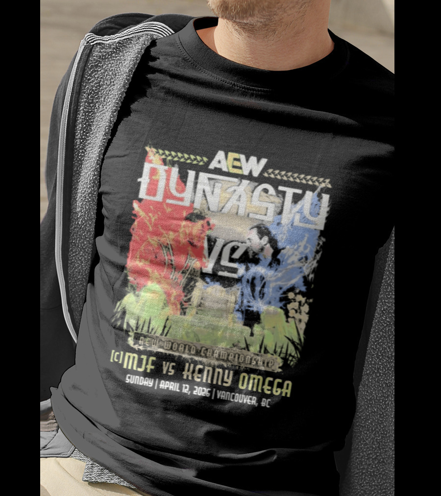 AEW Dynasty 2026 MJF Vs Kenny Omega Vancouver Event T-Shirt