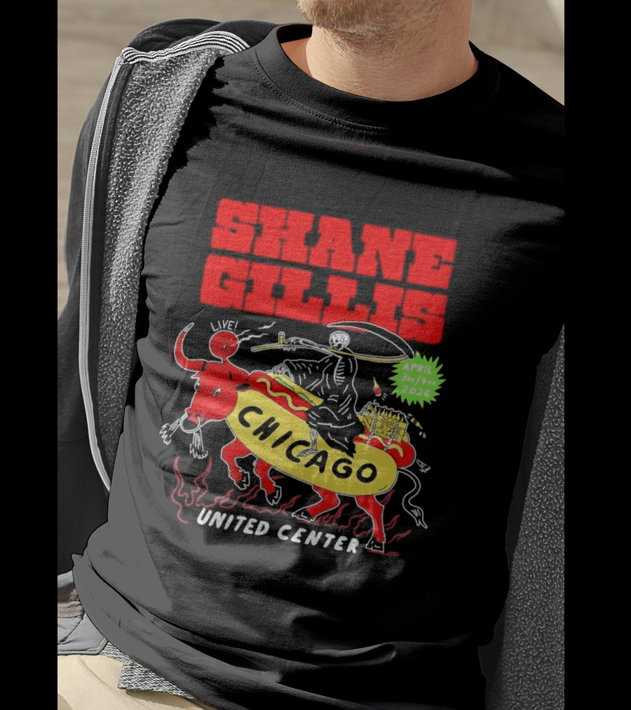 Shane Gillis Chicago April 3 4 2026 United Center T-Shirt