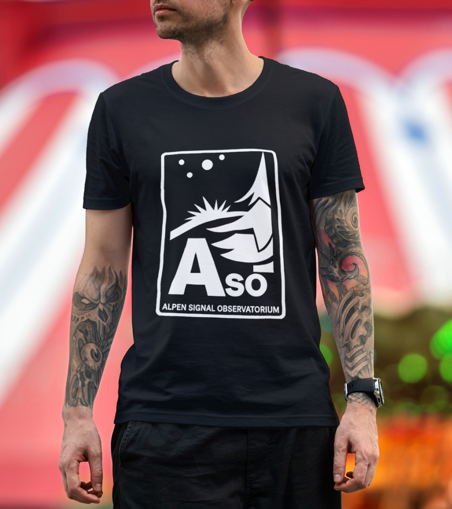 Aso Alpen Signal Observatorium Night Sky T-Shirt