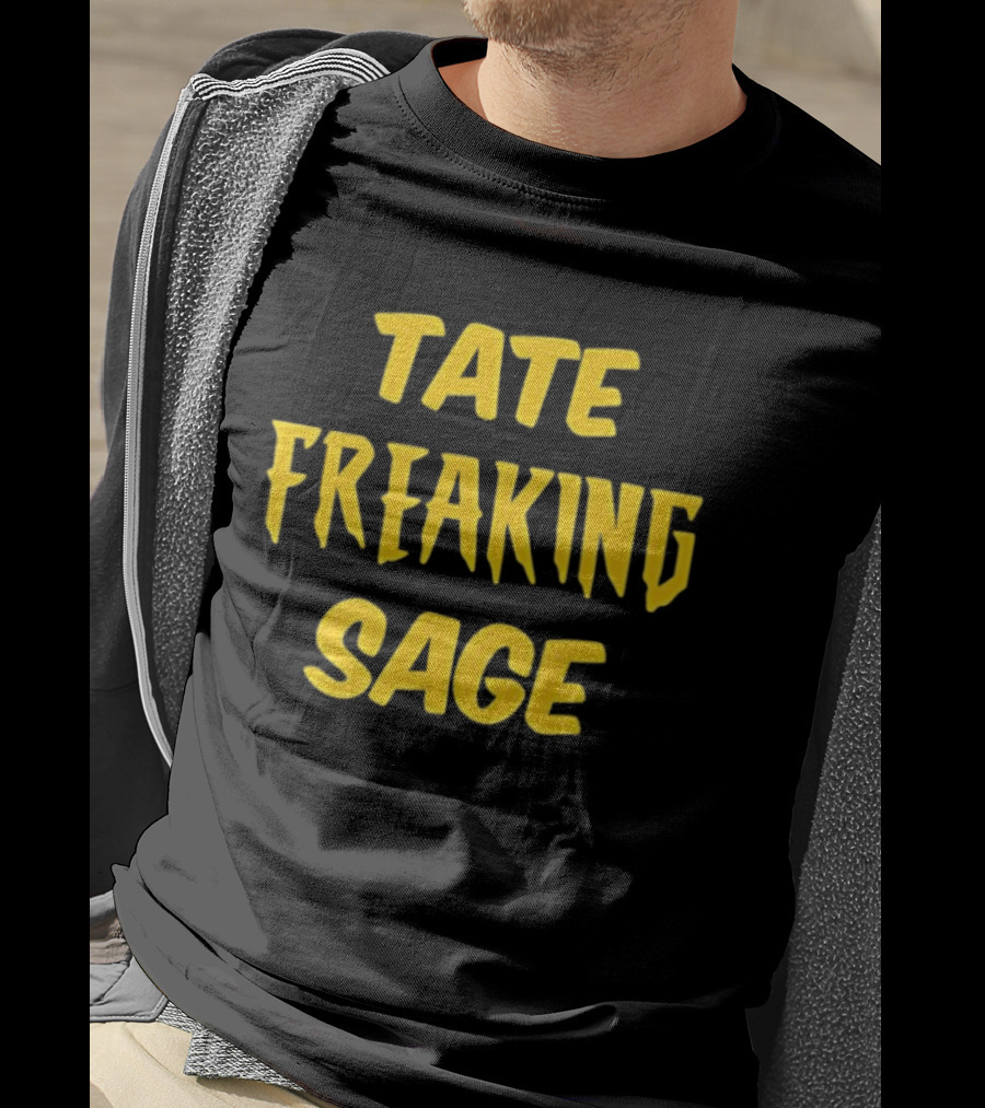 Iowa Hawkeyes NCAA Basketball Elite Eight Tate Freaking Sage T-Shirt