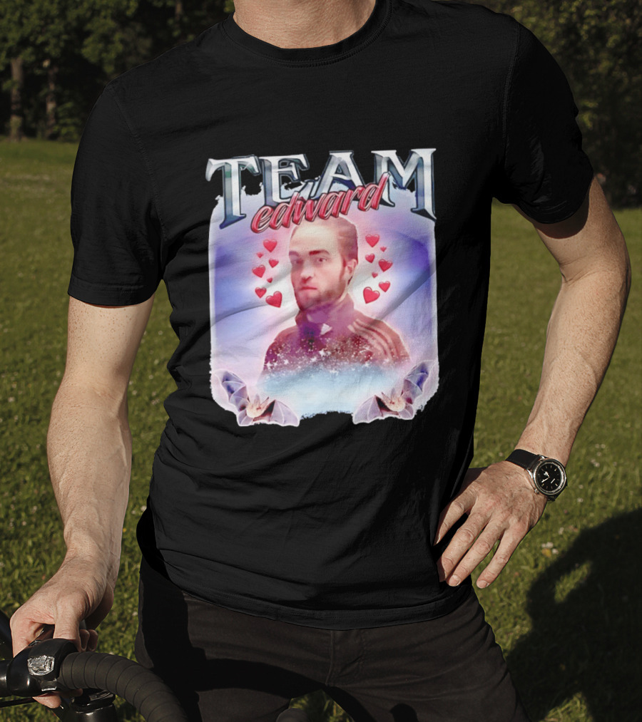 Team Edward Cullen Twilight Saga Heart Vampires T-Shirt