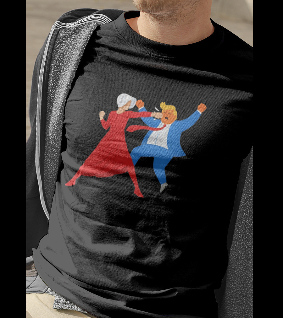 The Handmaid's Tale Punch Donald Trump Political Satire Meme T-Shirt