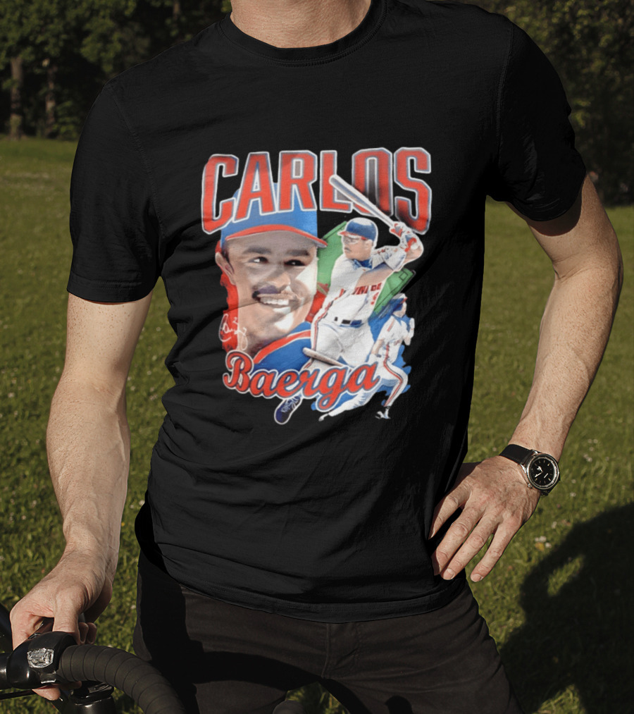 Carlos Baerga Cleveland Indians Baseball Player Print T-Shirt