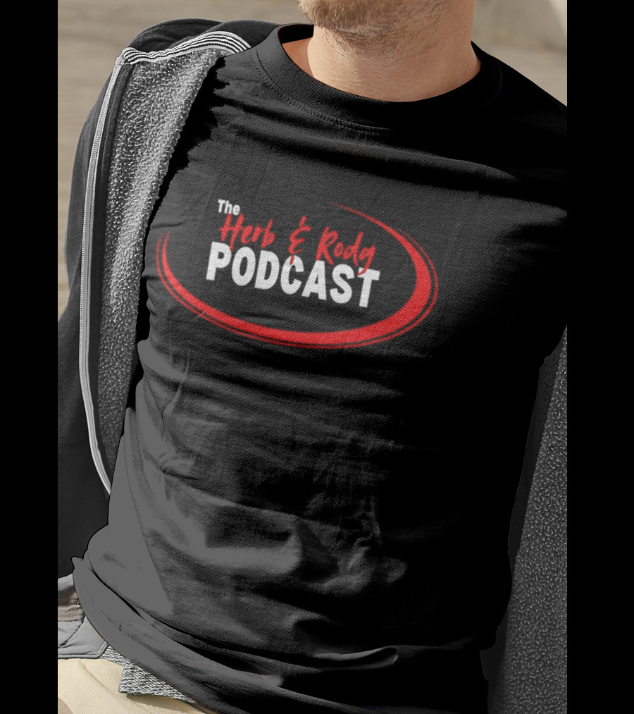 The Herb And Rudy Podcast Red Swirl T-Shirt