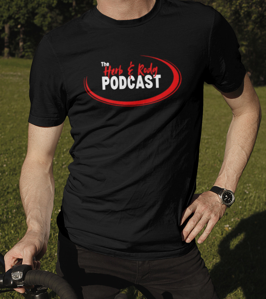 The Herb And Rudy Podcast Red Swirl T-Shirt