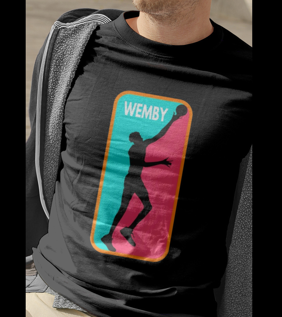 Victor Wembanyama Wemby Silhouette San Antonio Spurs NBA Basketball T-Shirt