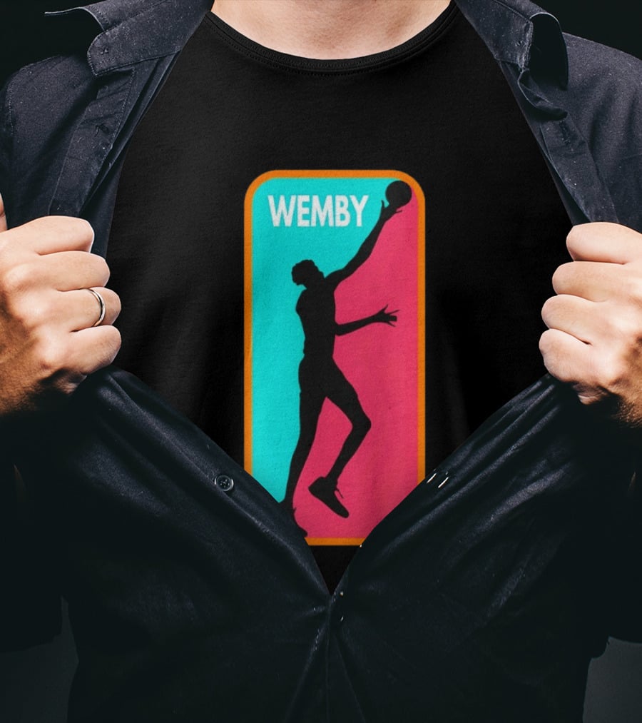 Victor Wembanyama Wemby Silhouette San Antonio Spurs NBA Basketball T-Shirt