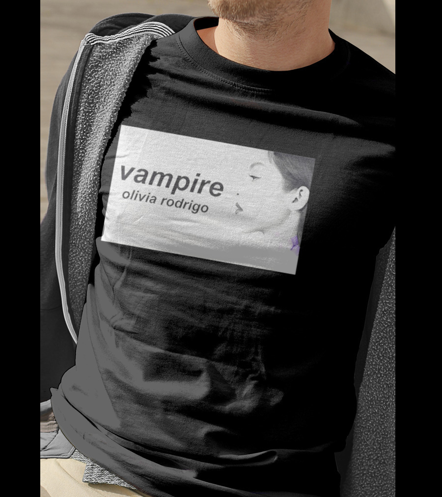 Vampire Olivia Rodrigo Pop Rock Side Profile T-Shirt
