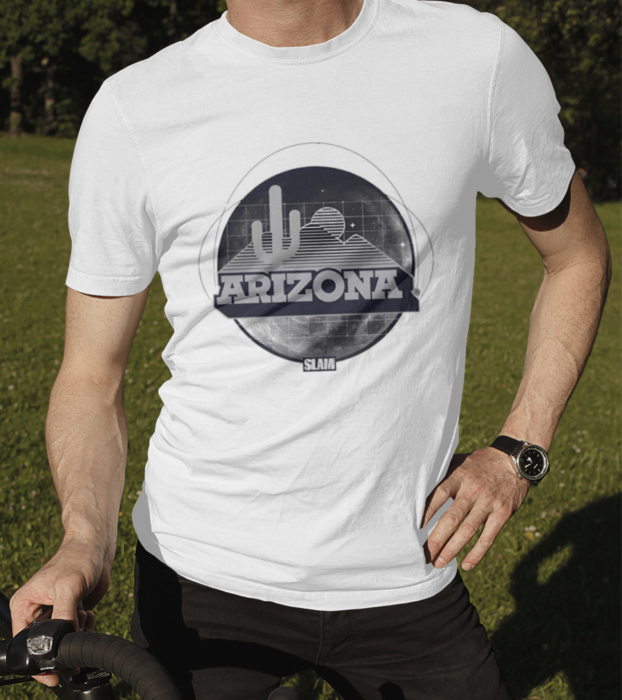 Arizona Wildcats Cactus Pyramid Sunset SLAM Magazine Basketball Fan T-Shirt