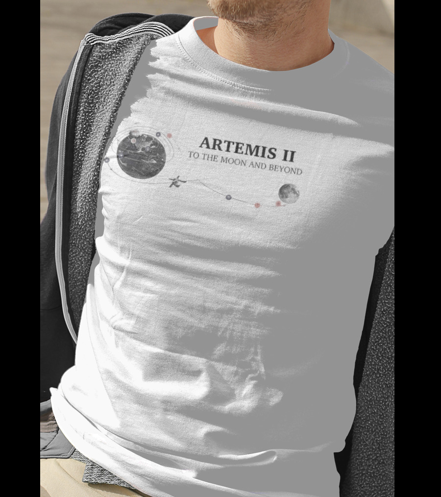 Artemis II Mission To The Moon And Beyond Solar System T-Shirt