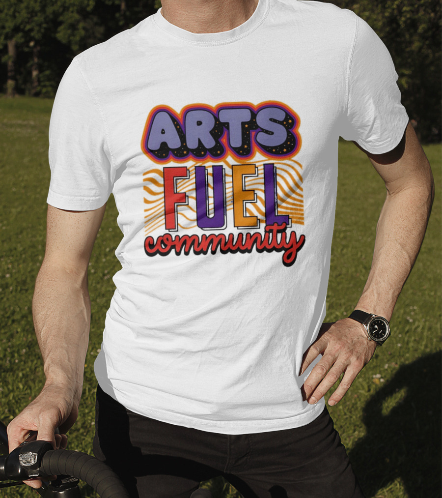 Arts Fuel Community Artswave Bold Colorful T-Shirt