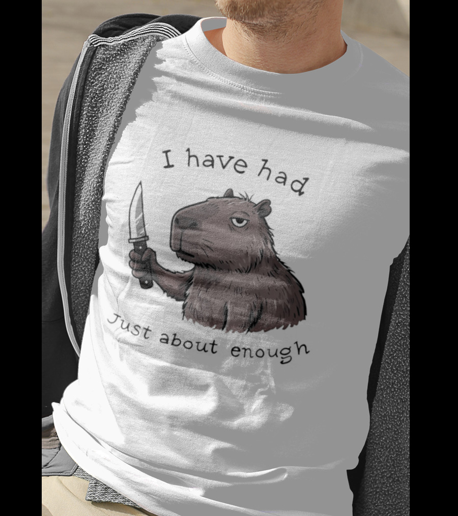 I Have Had Just About Enough Capybara With Pencil T-Shirt