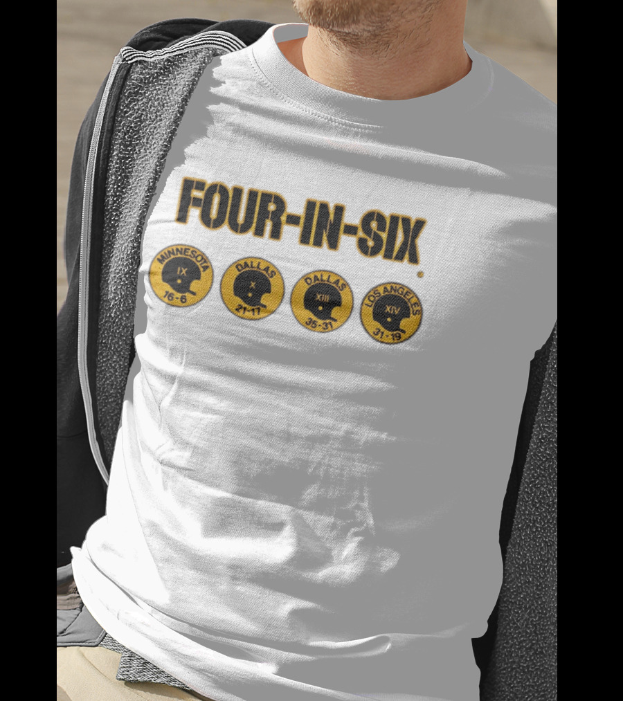 Four In Six Minnesota Dallas X XIII Los Angeles XIV IX 16 6 21 17 35 31 31 19 T-Shirt